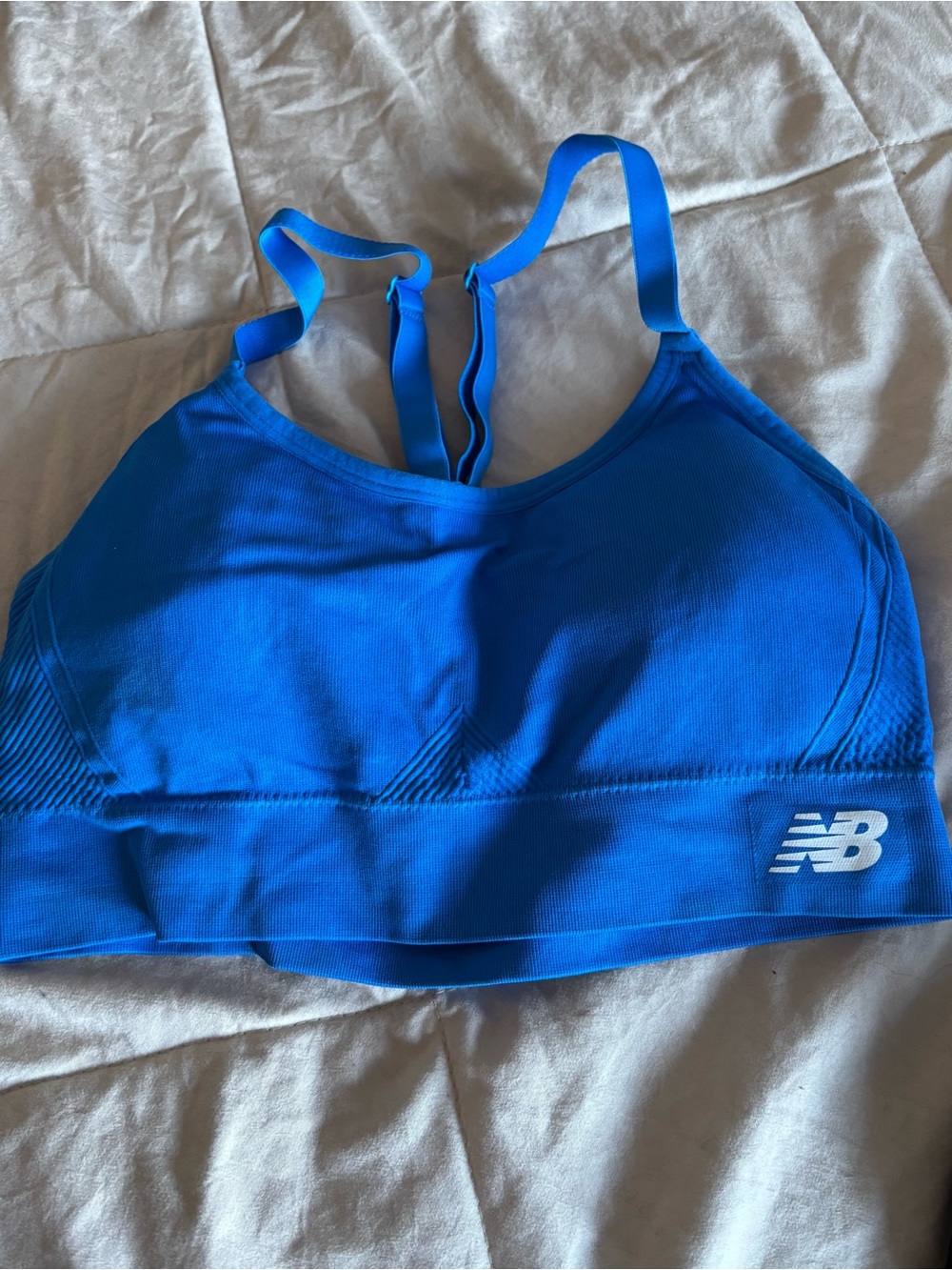 New Balance Vibrant Royal Blue Strappy Sports Bra